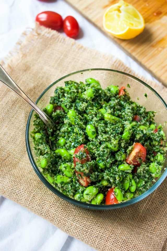 Kale and amaranth tabbouleh