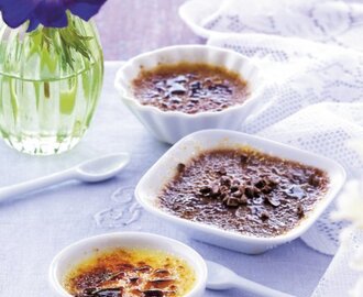 Crème brûlée med choklad