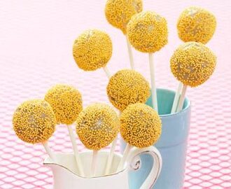 Cake pops med pepparkaka och vit choklad