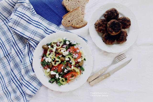Greek Country Style Salad - "Xoriatiki Salata"