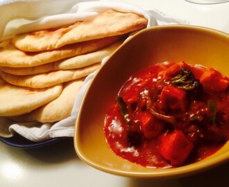 Kalljästa naanbröd med Butter Chicken