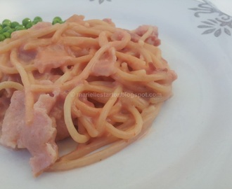 Pasta carbonara utan ägg