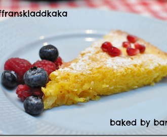 Saffranskladdkaka med vit choklad – bara 6 ProPoints!