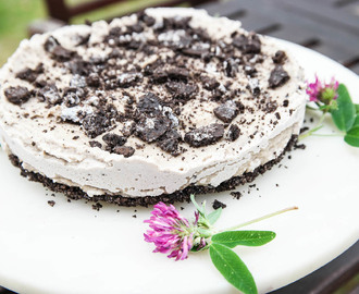 Vegansk oreo cheesecake