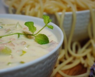 Pastasås med kallrökt lax - Victorias provkök