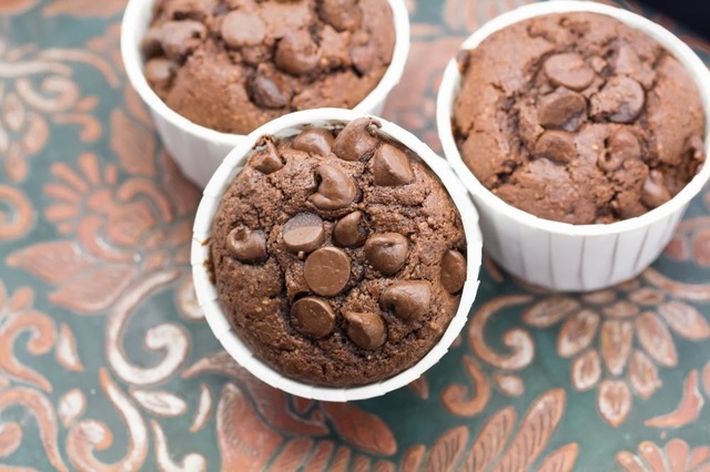 Chocolate Ricotta Muffins, gluten-free
