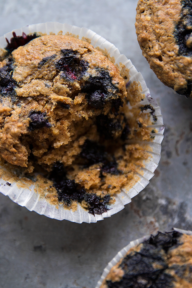Blueberry, parsnip & maca breakfast muffins