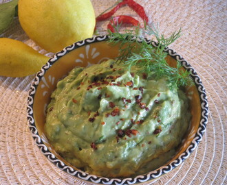 Guacamole med chili och dill