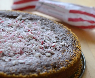 Kladdkaka med smak av pepparmint