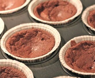 Kladdkakemuffins med center