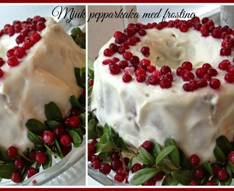 Mjuk pepparkaka med frosting