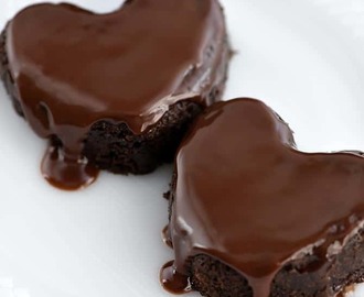 Chocolate Cake Hearts Recipe