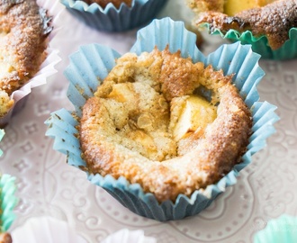 Kladdiga äppelmuffins (glutenfria, lågkolhydrat)