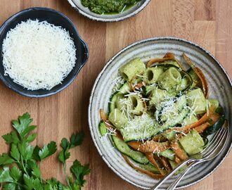 Pasta med persiljepesto