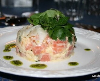 Laxtartar med dijon