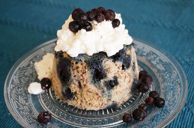 Blueberry-mugcake