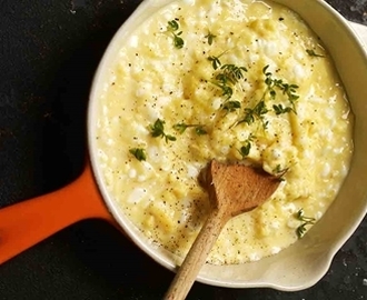 Scrambled eggs med cottage cheese