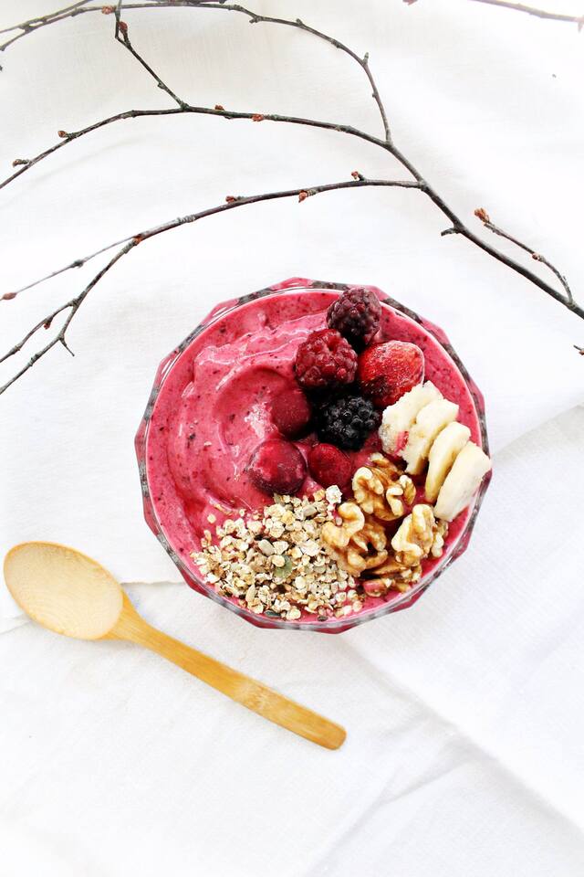 Rosa smoothiebowl