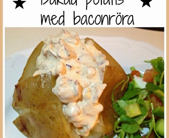 Bakad potatis med baconröra