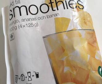 Jordgubb/banan/ananas smoothie