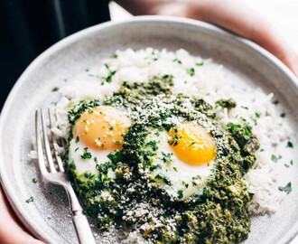 Creamy Green Shakshuka with Rice