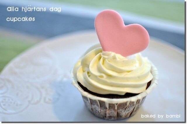 Alla Hjärtans Dag Cupcakes