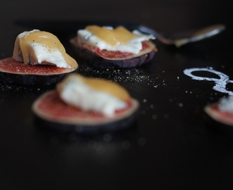 Färska fikon med gorgonzola och honung