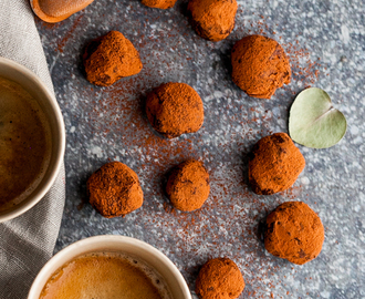 Chokladtryfflar med kaffesmak