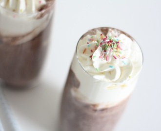 Chokladmilkshake utan glass