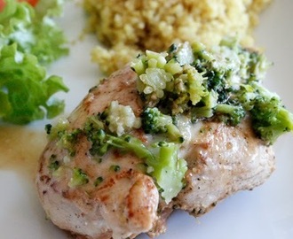 Kycklingfilé med broccoli och parmesan