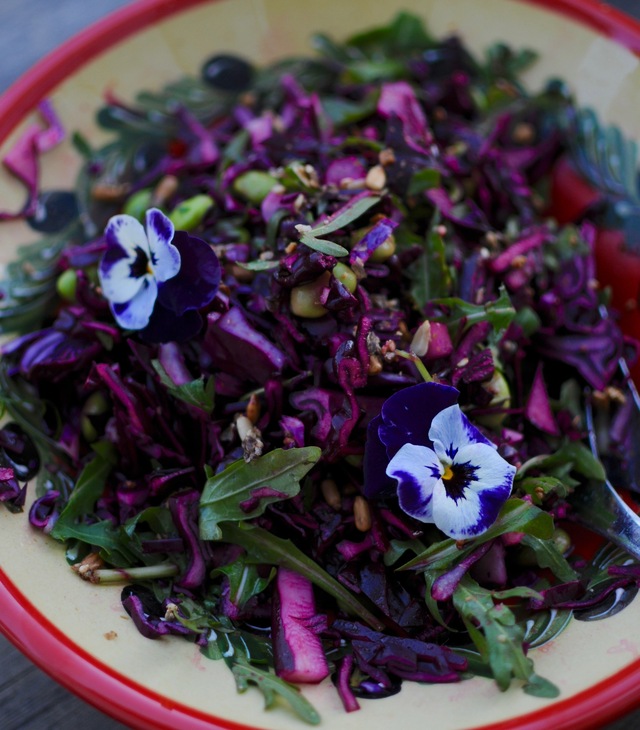 Purple salad & rödbetsshots