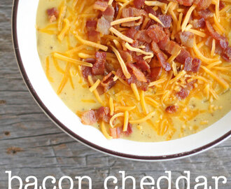 Bacon cheddar potato soup