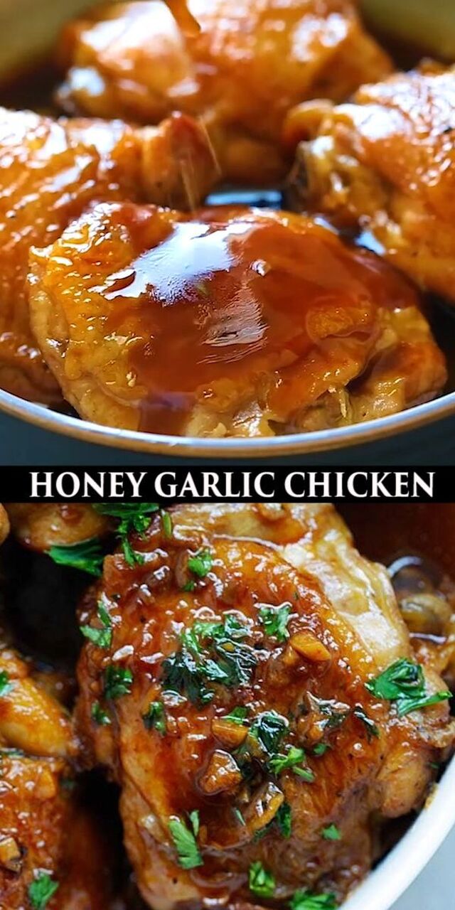 HONEY GARLIC CHICKEN [Video] in 2020 | Instant pot dinner recipes, Healthy dinner recipes chicken, Pot recipes easy