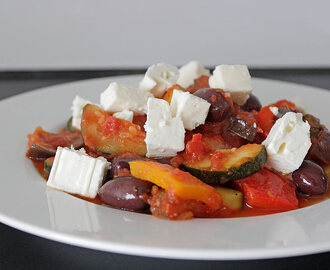 Enkel ratatouille med fetaost