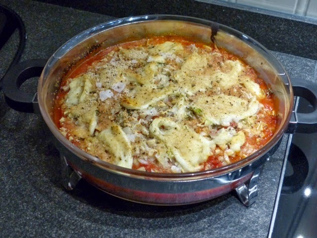 Zucchini-gratäng med smak av Italien och ryggbiff med örtolja