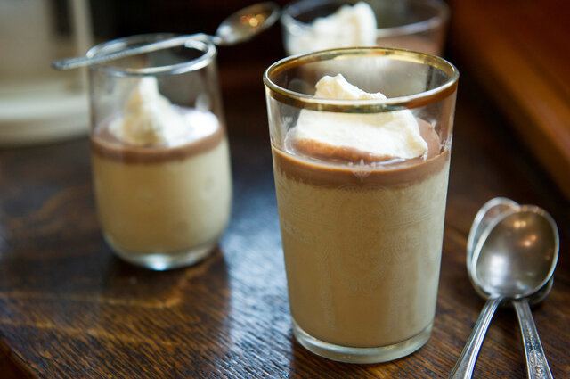 Pizzeria Locale's Butterscotch Pudding With Chocolate Ganache