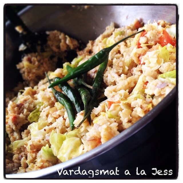Vegetariskt Fried Rice