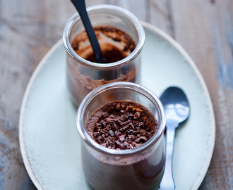 Repost: Coconut and dark chocolate pots de crème