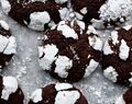 Dark chocolate crinkle cookies
