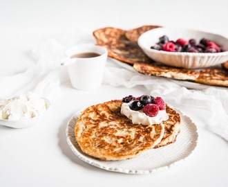 Äggfria krispiga LCHF-pannkakor – Recept – Diet Doctor