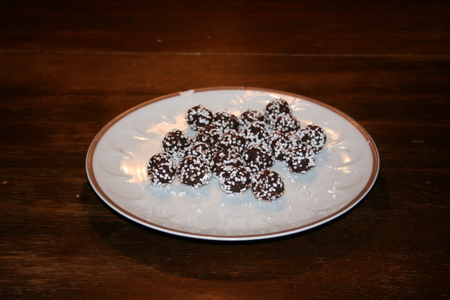 Chokladbollar med Zoega Hazienda, hela kaffebönor