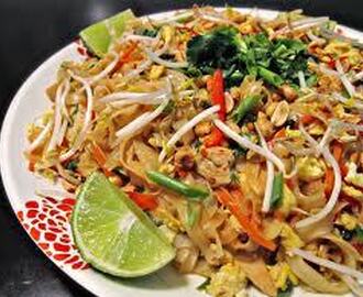 Pad thai goong, pad thai med räkor