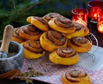 Saffransbullar med kanel och kardemumma