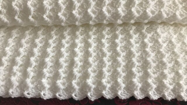 Easiest crochet baby blanket/Crochet blanket pattern/Crochet shawl
