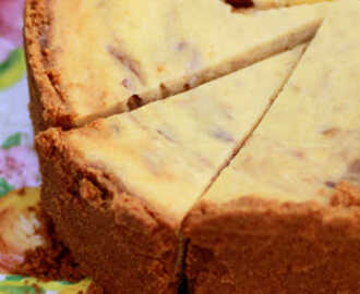 Leilas goda rabarbercheesecake