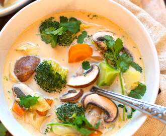 Thai-Kokos-Suppe mit Gemüse (nur 30 Minuten!)