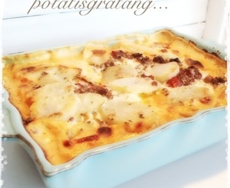 Krämig köttfärs och potatisgratäng