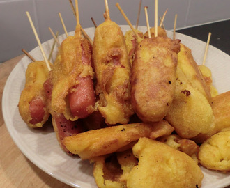 Micke längtar till USA och lagade Corn Dogs