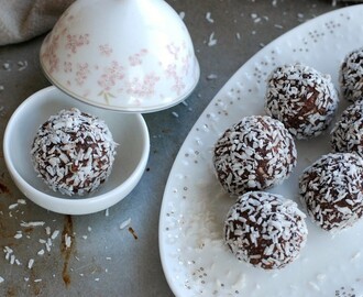 Chokladbollar, utan tillsatt socker