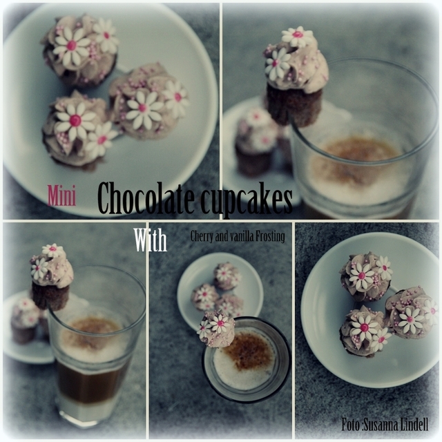 Mini chocolate cupcakes & Alfreds namnsdag